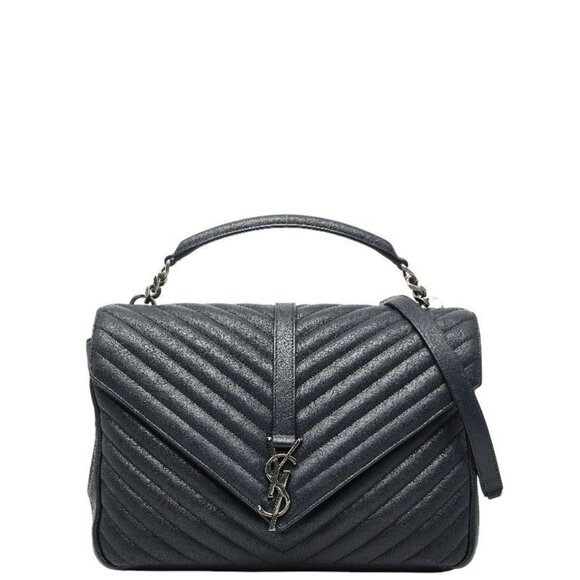 Saint Laurent Classic Monogram Chain Shoulder Bag 2-Way Black - Picture 1 of 10